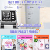 AKEYDIY Heat Press 15x15, Digital Shirt Press Heat Up Fast & Even